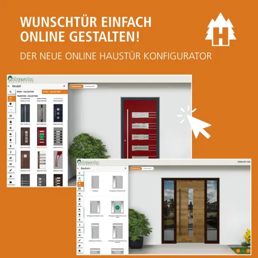 Neuer Online-Haustür-Konfigurator von Huber & Sohn Bild: Neuer Online-Haustür-Konfigurator von Huber & Sohn