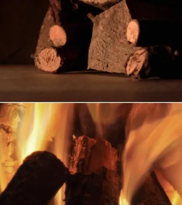 Bild: Neuer Kaminfeuer-Bildschirmschoner für Windows: "Goldene Abende am Kamin"