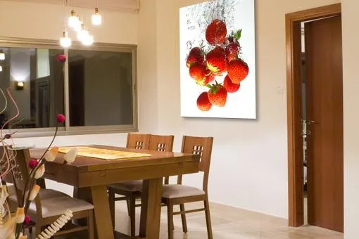 Bild: Kulinarische Leckerbissen auf Leinwand für Wohnung und Büro