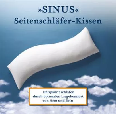 SINUS: Das spezielle Kissen für Seitenschläfer sorgt für erholsame und entspannte Nächte Bild: SINUS: Das spezielle Kissen für Seitenschläfer sorgt für erholsame und entspannte Nächte