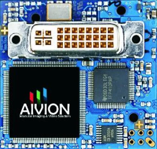 Bild: AIVION erweitert seine HD-Kamera-Interface-Palette um ein DVI Interface für die Sony HD Kamera FCB-H11