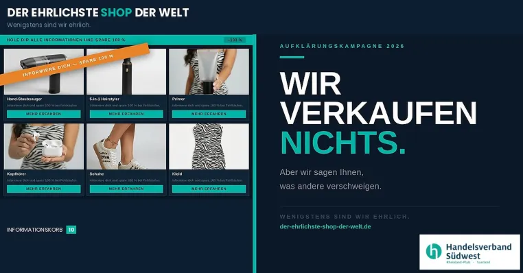 Bild: Fairer Wettbewerb: Handelsverband Südwest startet Kampagne gegen Dropshipping aus Fernost