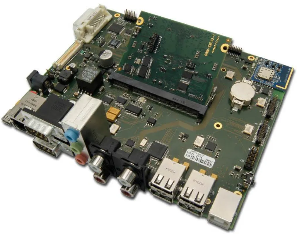 Das DIMM-EMEV2 ist Teil einer Modulfamilie, deren Mitglieder alle dasselbe Base-Board nutzen können. Ein einfaches Up- und Downgrade ist so möglich.