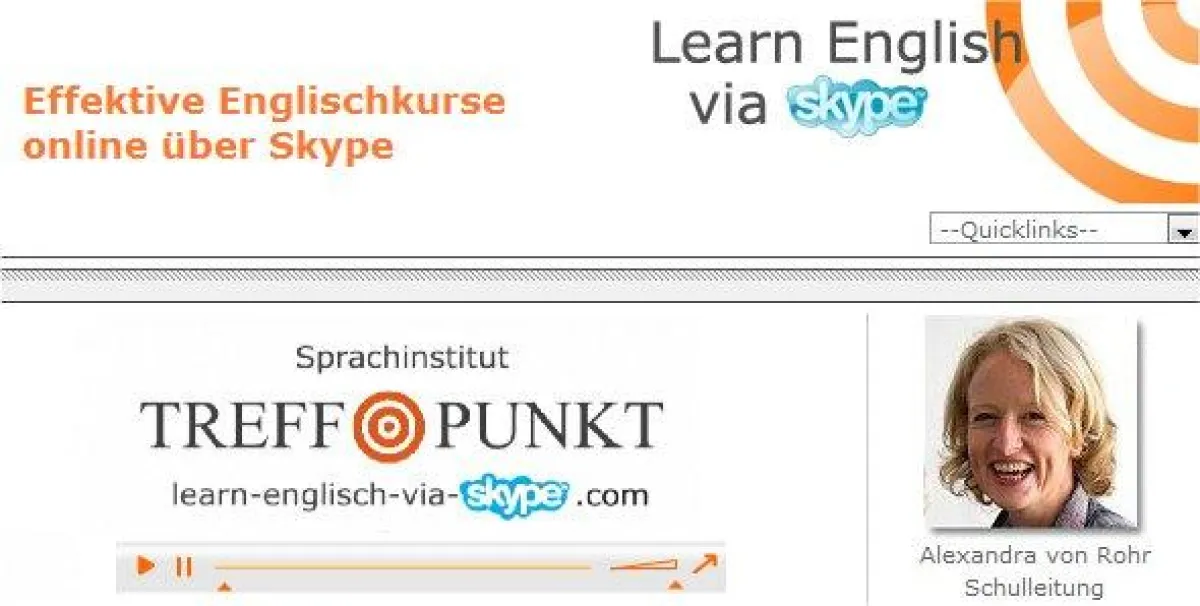 Das Sprachinstitut Treffpunkt bietet nun auch Englischkurse über Skype an