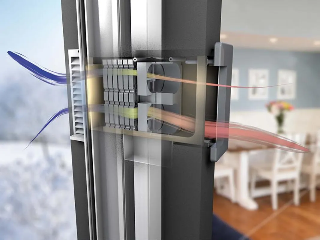 AIRFOX® in der Laibung von ROKA-CO2MPACT (Quelle: Beck+Heun).