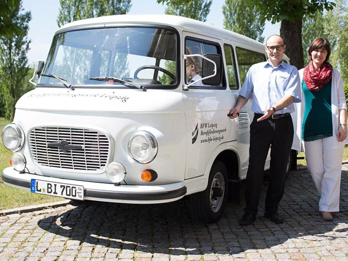 Steffen Gonsior berät vor Ort in Borna zur beruflichen Rehabilitation