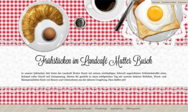 Ruhrorter Agentur sprengerbleilevens stellt neue Webpräsenz des Hamminkler Landcafés Mutter Busch vor Bild: Ruhrorter Agentur sprengerbleilevens stellt neue Webpräsenz des Hamminkler Landcafés Mutter Busch vor