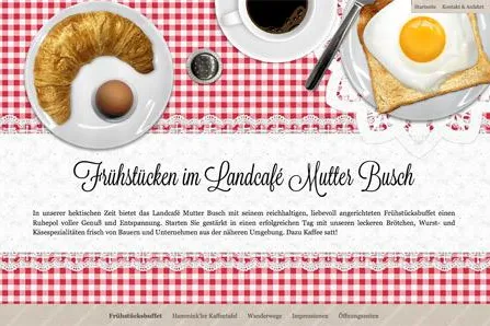 Ruhrorter Agentur sprengerbleilevens stellt neue Webpräsenz des Hamminkler Landcafés Mutter Busch vor Bild: Ruhrorter Agentur sprengerbleilevens stellt neue Webpräsenz des Hamminkler Landcafés Mutter Busch vor