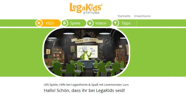 Nummer 1 - Portal für Kinder mit Legasthenie Bild: Nummer 1 - Portal für Kinder mit Legasthenie