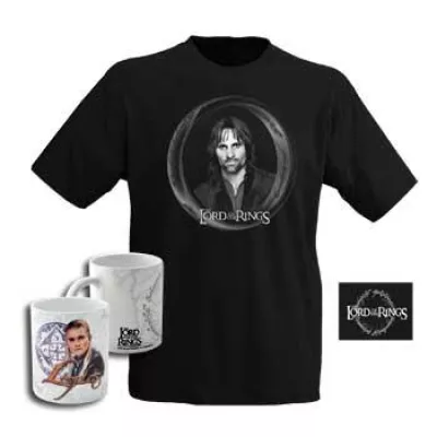 Tolkiens Helden im frischen Glanz - neue lizenzierte Herr der Ringe-T-Shirts und Tassen Bild: Tolkiens Helden im frischen Glanz - neue lizenzierte Herr der Ringe-T-Shirts und Tassen