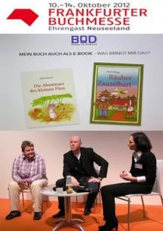 Bild: Frankfurter Buchmesse – Autorengesprächsrunde auf der Hot Spot-Bühne „Kids & eReading“