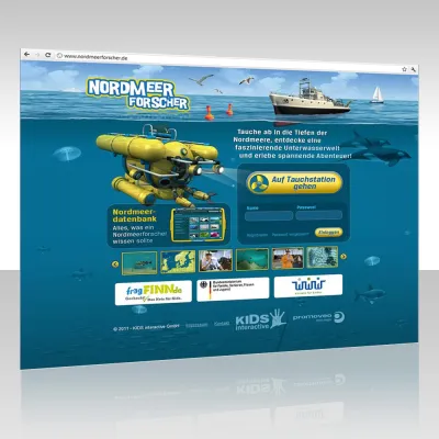 Bild: KIDS interactive präsentiert neues Serious Game für Kinder auf Nordmeerforscher.de