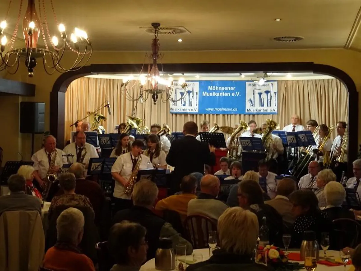 Die Möhnsener Musikanten beim Frühjahrskonzert im letzten Jahr