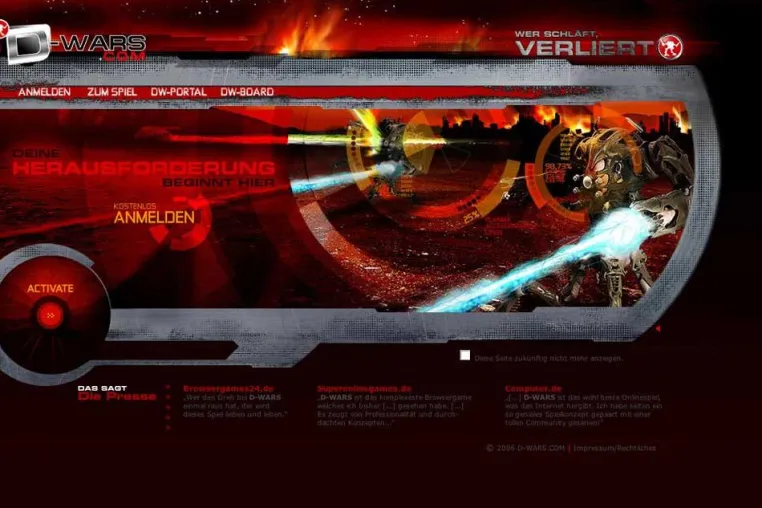 Bild: D-Wars 2  - Für Browser-Game-Fans Wirklichkeit gewordenes Since Fiction