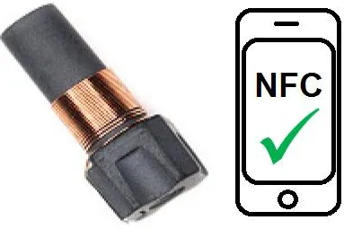 Bild: NFC-Transponder für In-Metal mit dem Smartphone lesbar – Industrie 4.0 und Internet of Things werden greifba