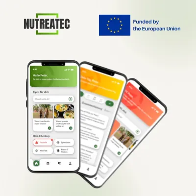 Bild: Digitale Ernährungstherapie bei Krebs – Nutreatec entwickelt den Nutrilotsen im EU-Projekt NutriCa65 weiter