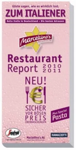 Bild: Marcellino’s Zum Italiener 2010/2011- Edition Pink-Champagne