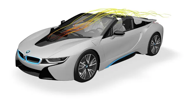 Bild: Aerodynamik – ein wesentlicher Faktor bei der Fahrzeugentwicklung