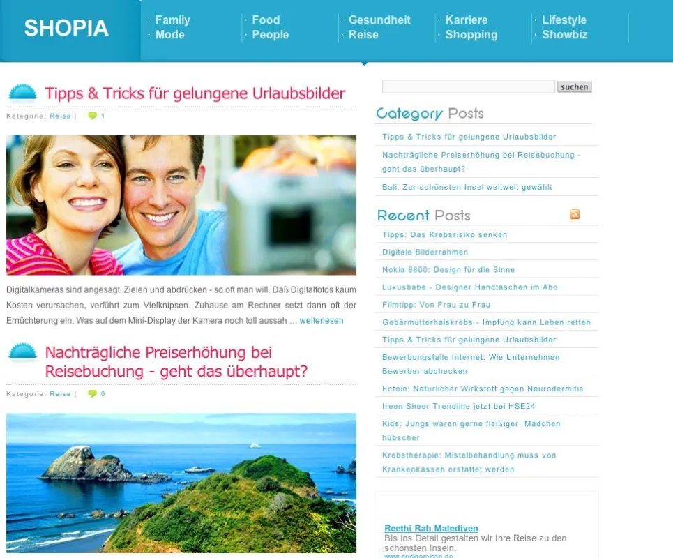 Screenshot: www.shopia.de
