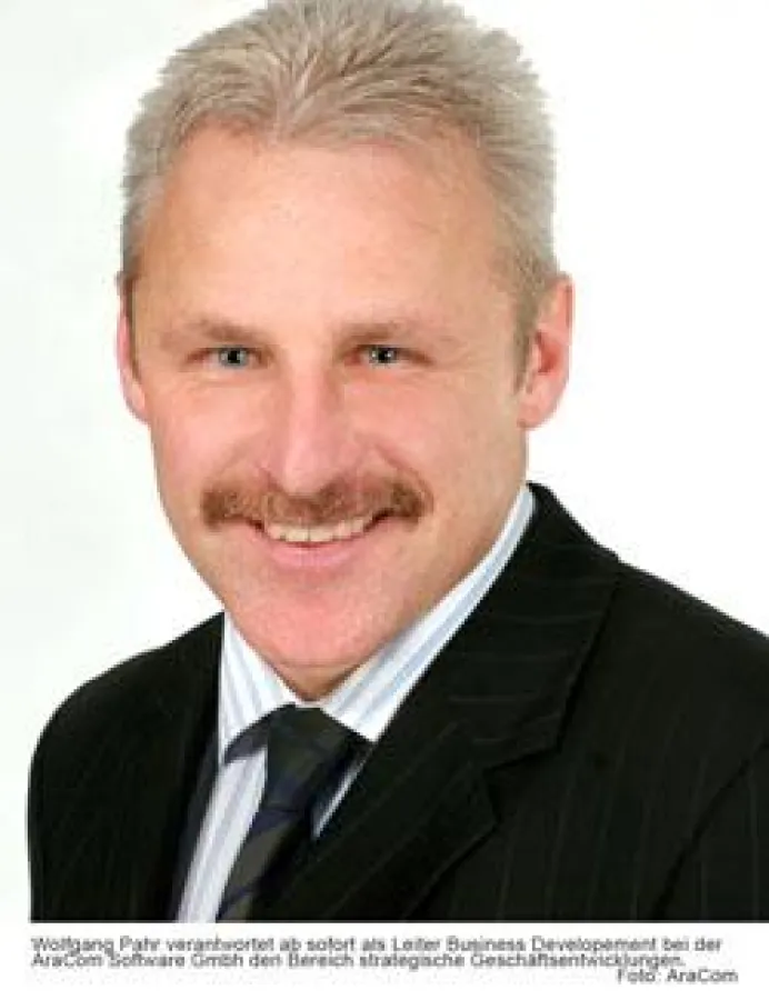 Wolfgang Pahr verantwortet als Leiter Business Developement ab sofort bei Aracom den Bereich stragegische Geschäftsentwicklungen