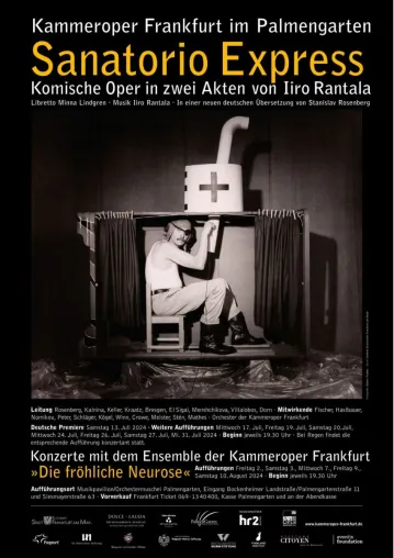 Kammeroper Frankfurt lädt mit Sanatorio Express zu einem Opera Buffa Spektakel im Palmengarten ein Bild: Kammeroper Frankfurt lädt mit Sanatorio Express zu einem Opera Buffa Spektakel im Palmengarten ein