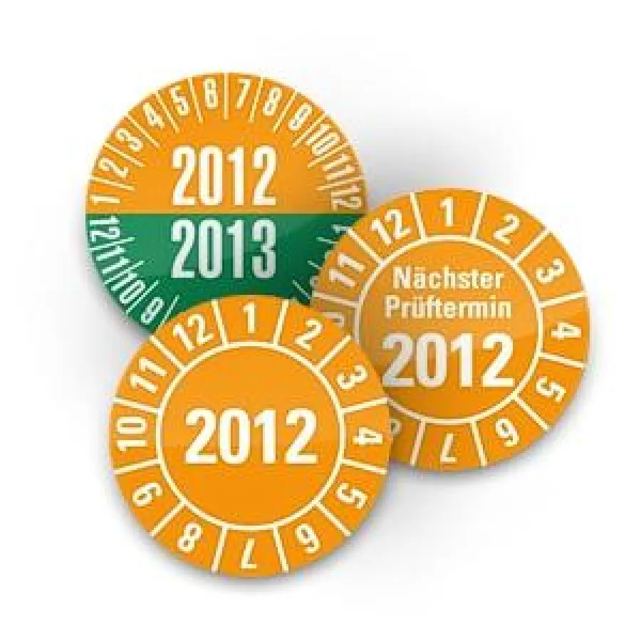 Prüfplaketten 2012