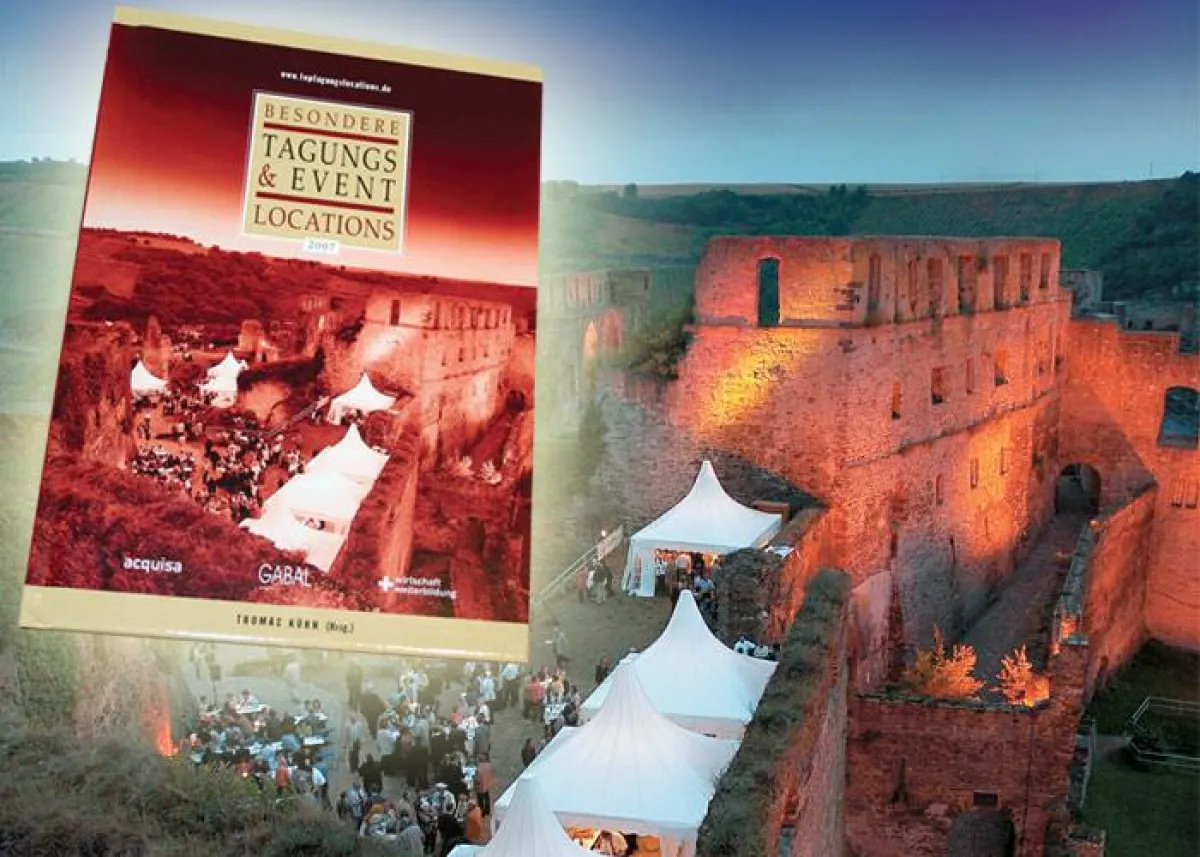 Das Schlosshotel Rheinfels als Titelbild des neuen Event-Guides