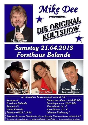 Bild: Mike Dee und seine Kultshow kommt 2018 wieder