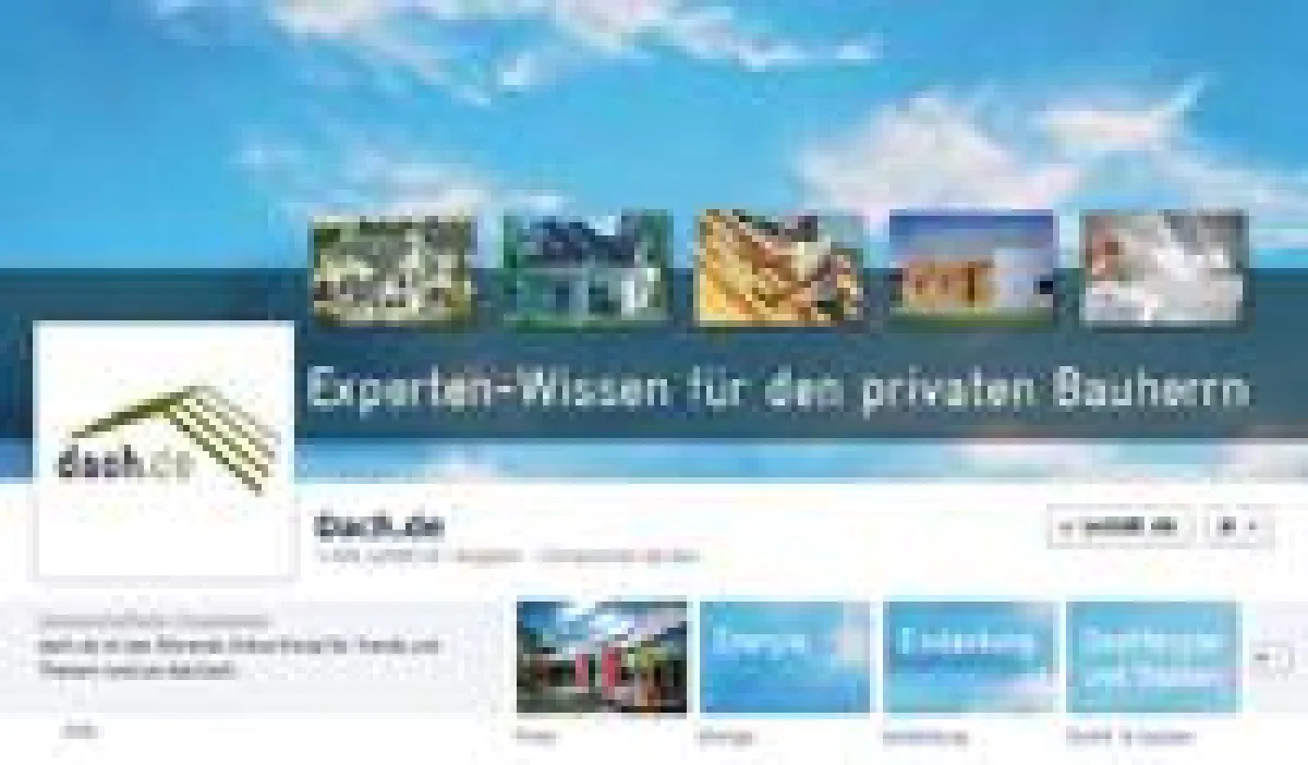 Auf der dach.de Facebook-Seite findet man nicht nur alles rund ums Thema Dach...