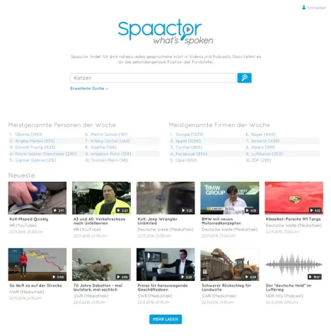 Bild: Spaactor bietet Google Paroli