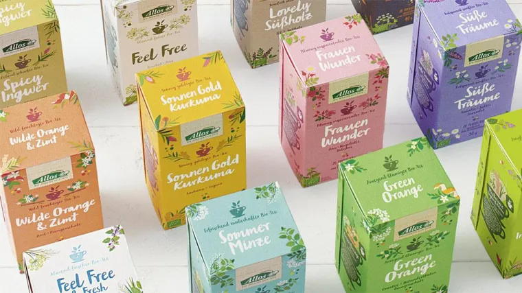 Bild: Neue Tee Range von Allos - Packaging Design von HAJOK
