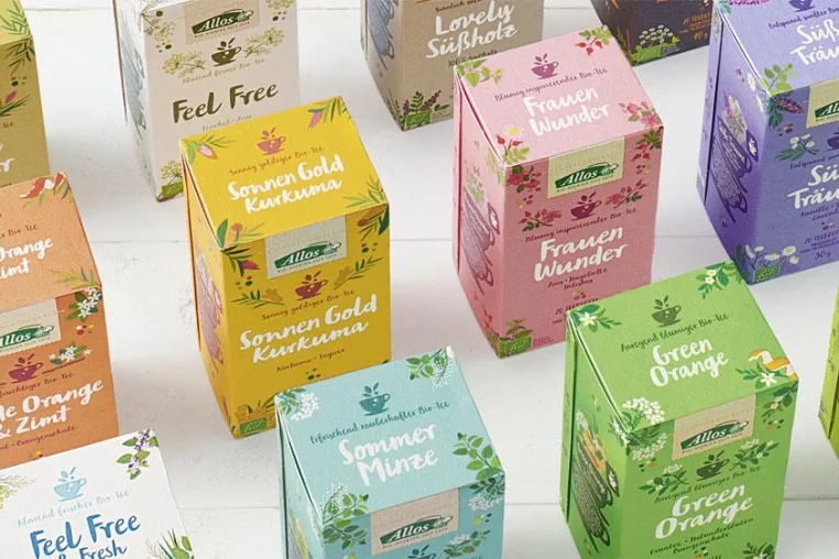 Neue Tee Range von Allos - Packaging Design von HAJOK Bild: Neue Tee Range von Allos - Packaging Design von HAJOK