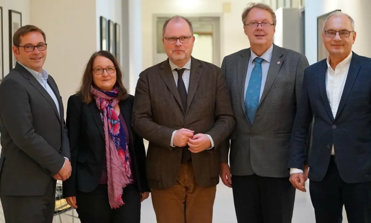 v.l.n.r. Thorsten Becker, Annette Schnellenbach, Christian Lange, Dr. Harald Freter, Gerd Schmitt