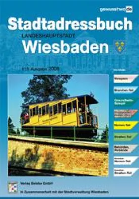 Bild: Neu erschienen - Stadtadressbuch für die Landeshauptstadt Wiesbaden 2008