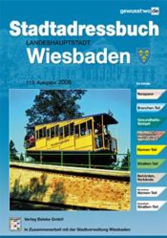 Bild: Neu erschienen - Stadtadressbuch für die Landeshauptstadt Wiesbaden 2008