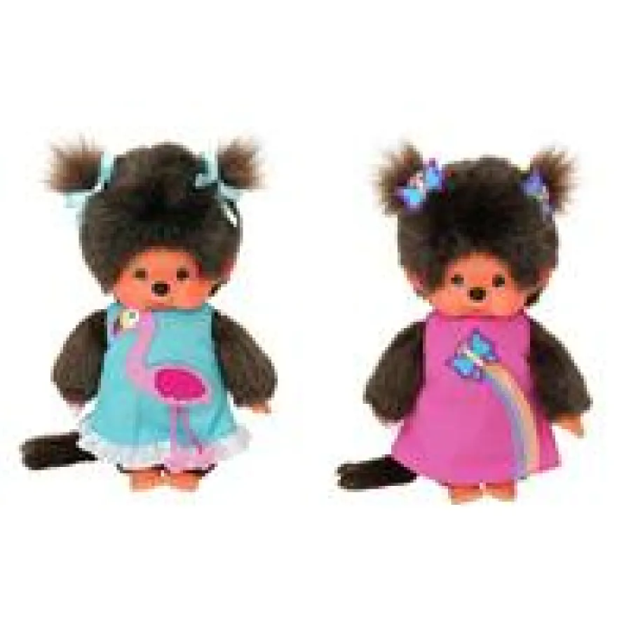 Die Monchhichi Flamingo- und Schmetterlingsmädchen