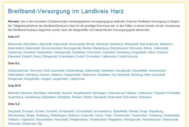 Bild: Neues Informationsangebot zum Stand des Breitband-Ausbaus im Harzkreis gestartet