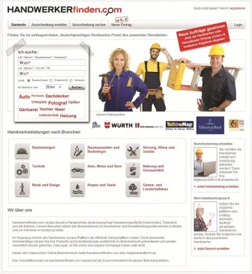 Bild: Handwerker-Plattform handwerkerfinden.com holt renommierte Partner der Handwerksbranche an Bord