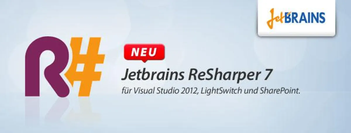 Mit Release von ReSharper 7 wird SOS Software Service zum Jetbrains Distributor.