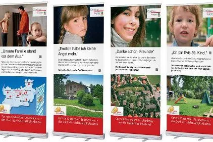 Easydisplay GmbH, BFL RELATIONS, Caritas Kinderdorf und Roll Up Banner – eine gute Kombination Bild: Easydisplay GmbH, BFL RELATIONS, Caritas Kinderdorf und Roll Up Banner – eine gute Kombination