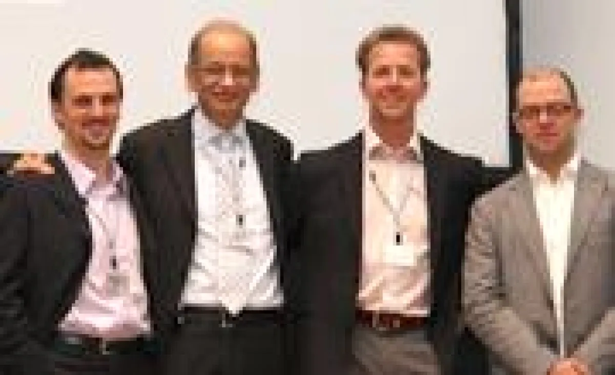 Salvatore Conte, Enrico Steger, Otmar Siegele, Luis Macieira (von links)