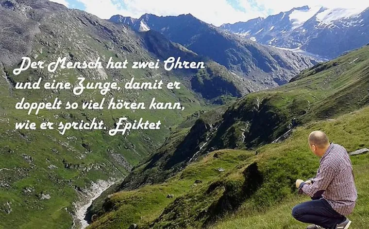 Das Zuhören als Instrument der Kommunikation. Bild: Das Zuhören als Instrument der Kommunikation.