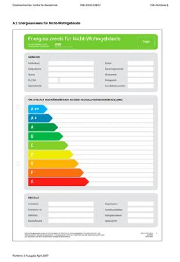 Energieausweis-Deckblatt