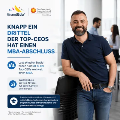 Bild: Knapp ein Drittel der Top-CEOs hat einen MBA: Warum Managementkompetenz zum Karrierefaktor wird