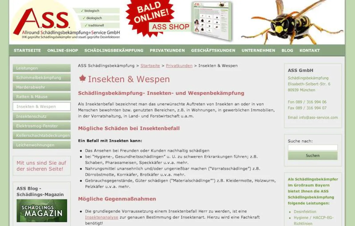 A.S.S. Allround Schädlingsbekämpfungen + Service GmbH