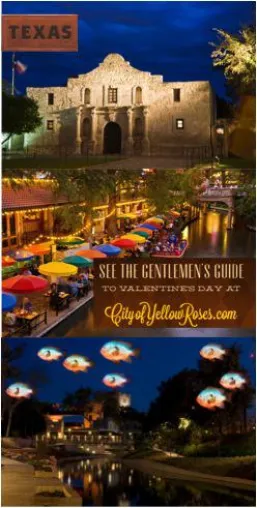 Texas rettet den Valentinstag: San Antonio präsentiert den „The Gentlemen’s Guide to Valentine’s Day“ Bild: Texas rettet den Valentinstag: San Antonio präsentiert den „The Gentlemen’s Guide to Valentine’s Day“