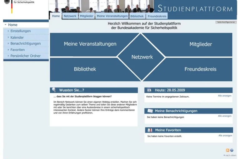 Bild: Bundesakademie für Sicherheitspolitik geht Live mit der neuen Studienplattform