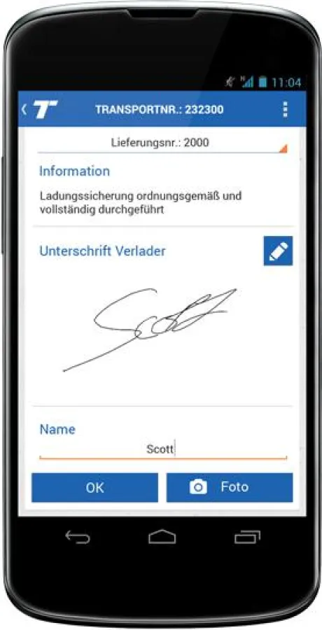 Die neue Android-App des Mobile Order Management