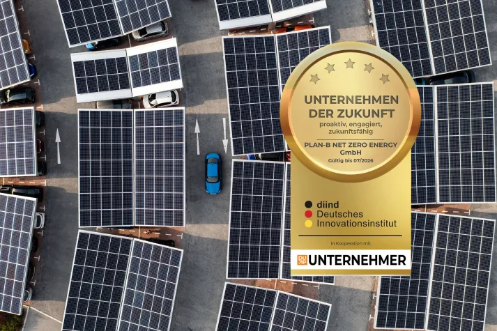 PLAN-B NET ZERO als „Unternehmen der Zukunft“ ausgezeichnet Bild: PLAN-B NET ZERO als „Unternehmen der Zukunft“ ausgezeichnet