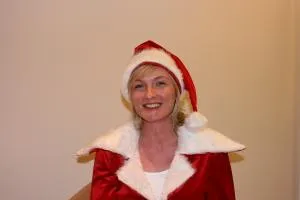Bild: Des Weihnachtsmanns Frau geht in Koeln zum Zahnarzt